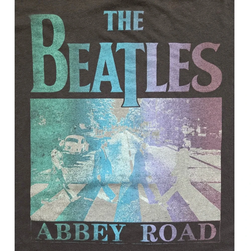 Beatles Abby Road Graphic Tshirt Sz L/12-14 Band Concert Music‎ Vintage Inspired